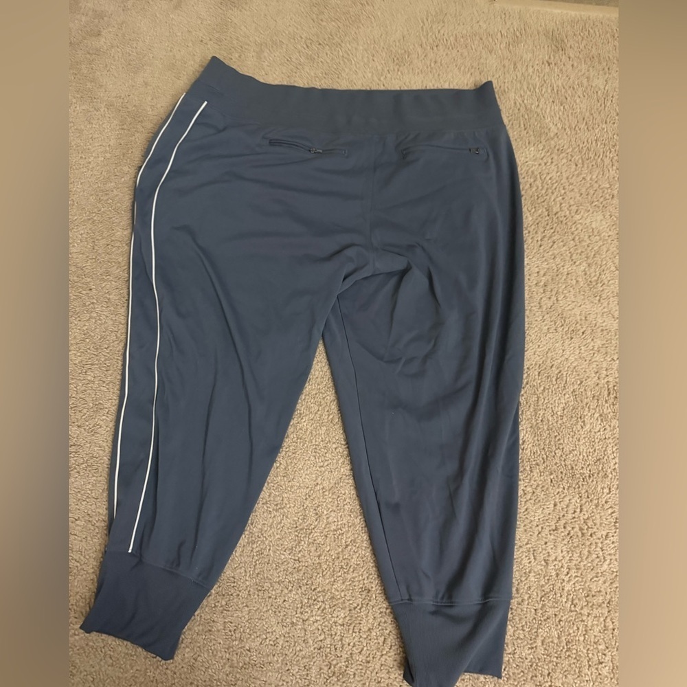 Athleta Venice High Rise Track Stripe Jogger 3XL Granite Blue Women’s - Picture 7 of 8